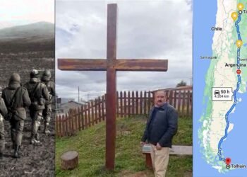 Una Cruz de Quebracho Colorado recorrió 4.200 KMs. para Homenajear a nuestros Héroes de Malvinas