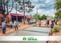 Tartagal: siguen los trabajos de pavimentación en calle Belgrano