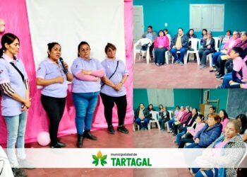 Octubre Rosa en Tartagal: charla sobre prevención del cáncer de mama y monumento iluminado