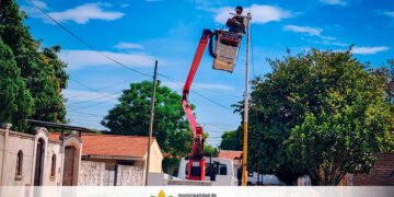 Tartagal: renuevan luminarias en barrio Provincias Unidas y siguen con la limpieza urbana