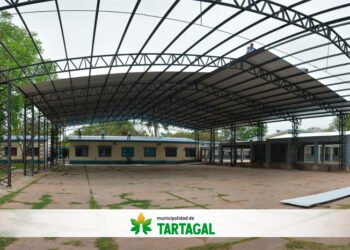 Tartagal: ya techan el nuevo tinglado de la escuela Luis María Preti